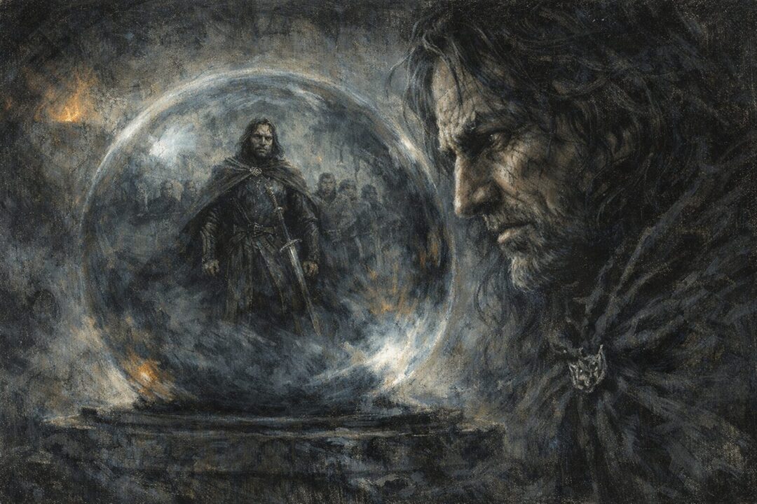 Denethor sees Aragorn in Palantir