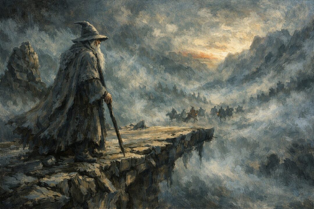 Gandalf watching over Middle Earth