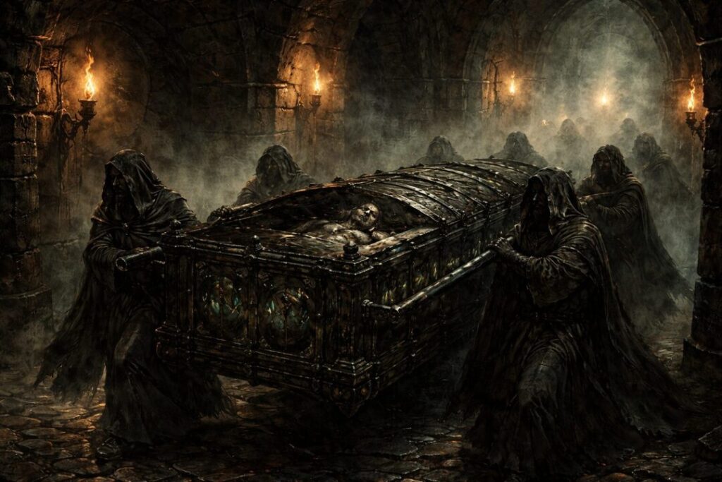 Middle Earth iron cradle transport