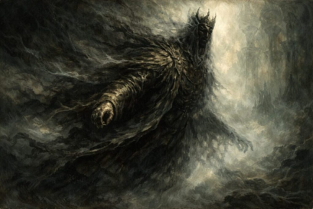 Ringwraith fading into undead