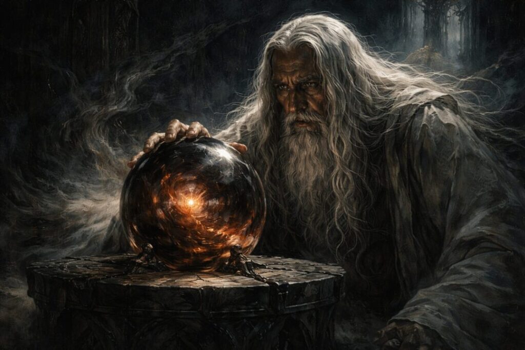 Saruman corrupted by Palantir