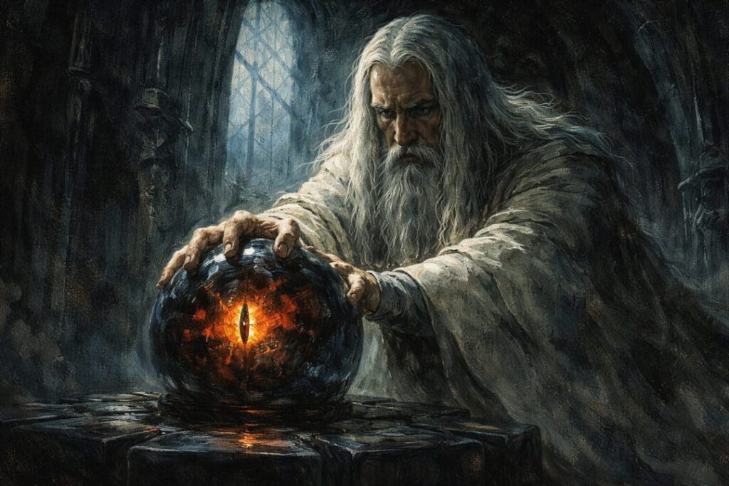 Saruman Palantir mind control