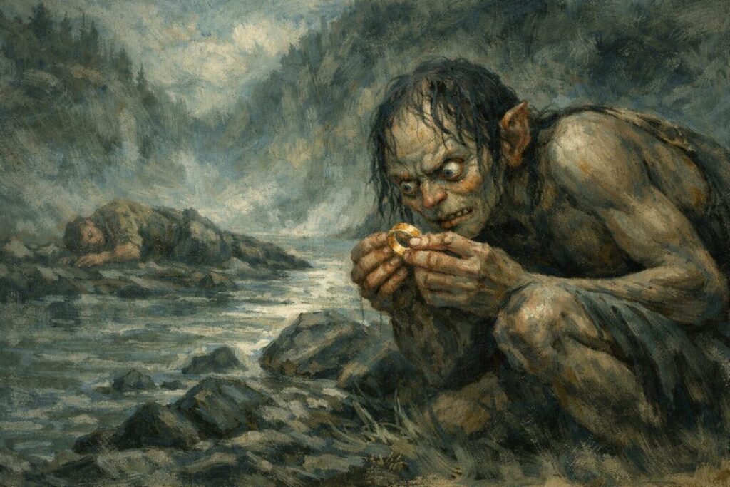 Smeagol corrupted by ring