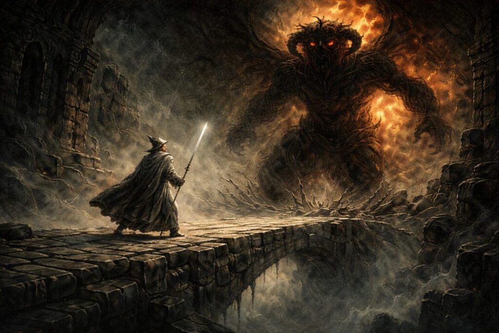 You cannot pass Balrog