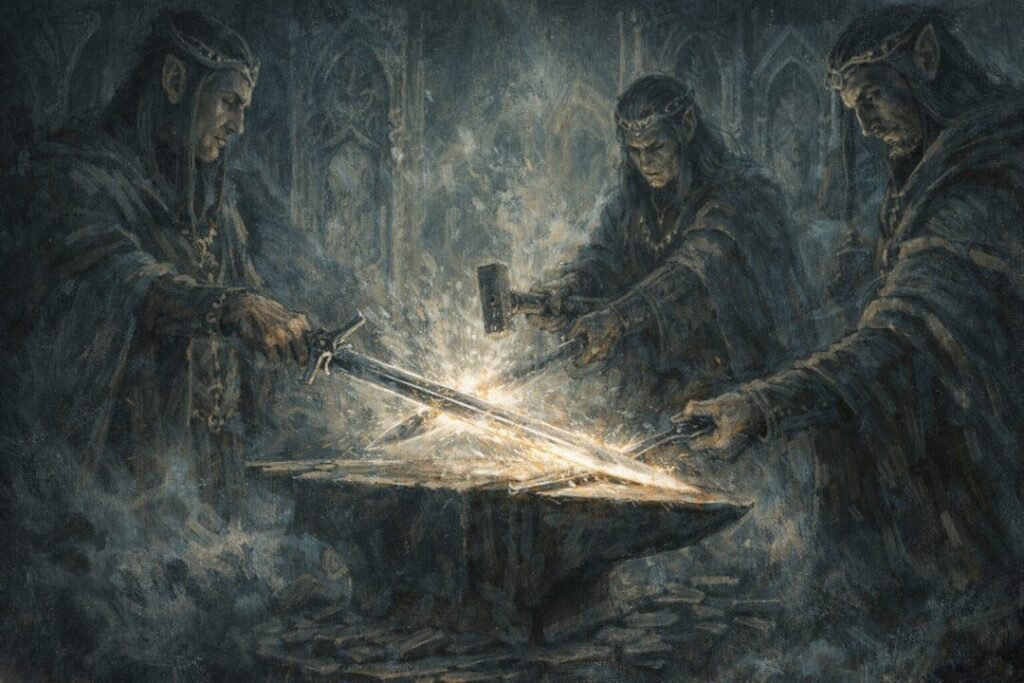 Anduril reforged Aragorn Rivendell