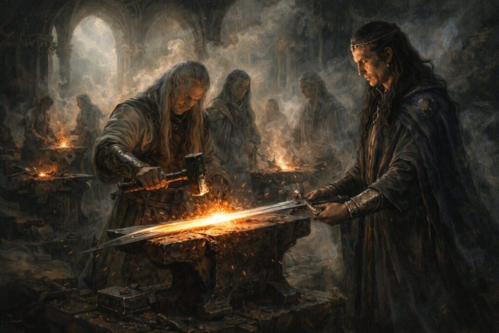 Anduril reforged in Rivendell