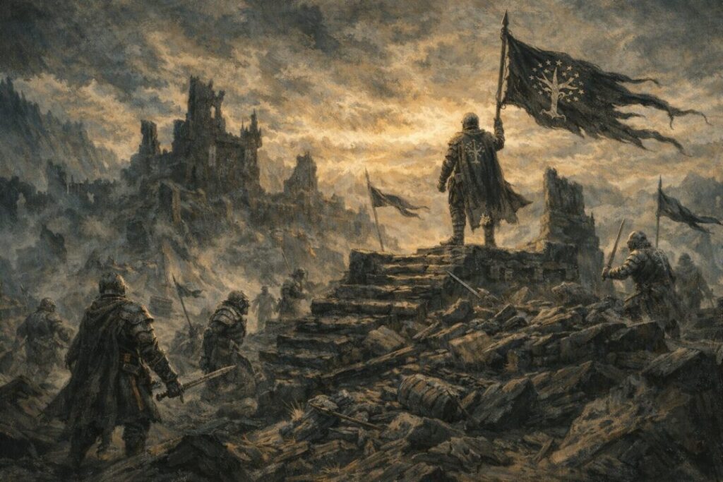 Aragorn cleansing Middle Earth