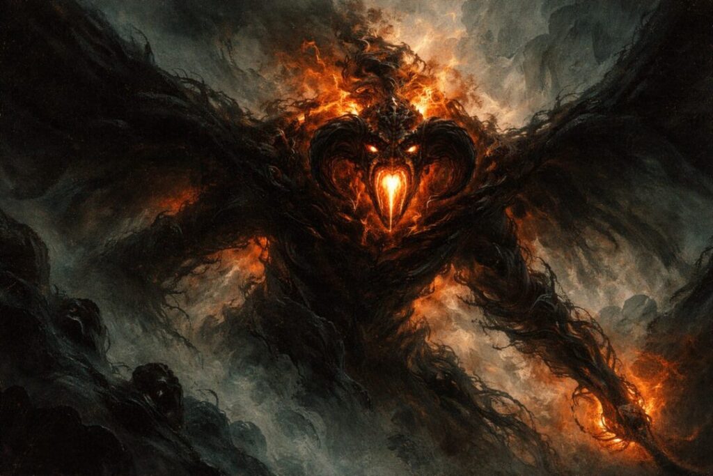 Balrog shadow and fire