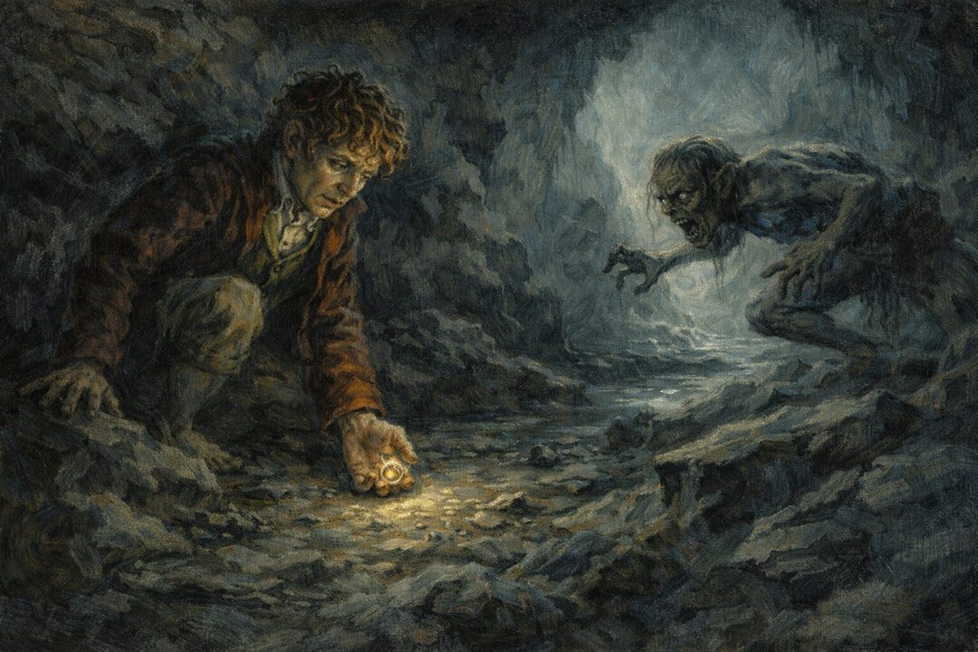 Bilbo finds the One Ring