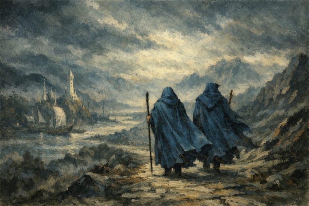 Blue wizards departures Middle Earth