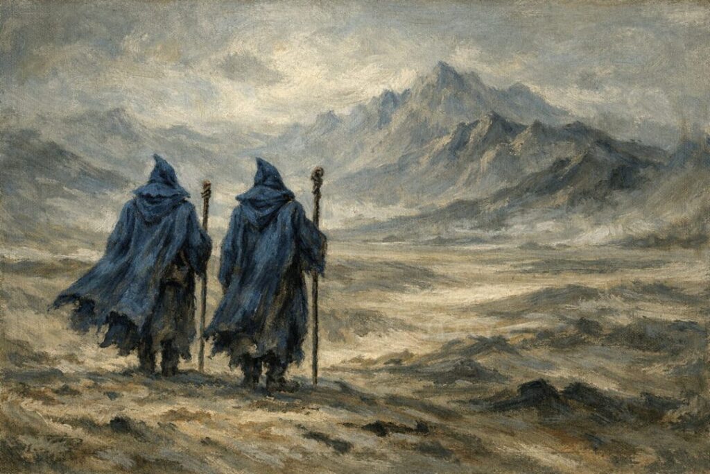 Blue wizards journey into the east