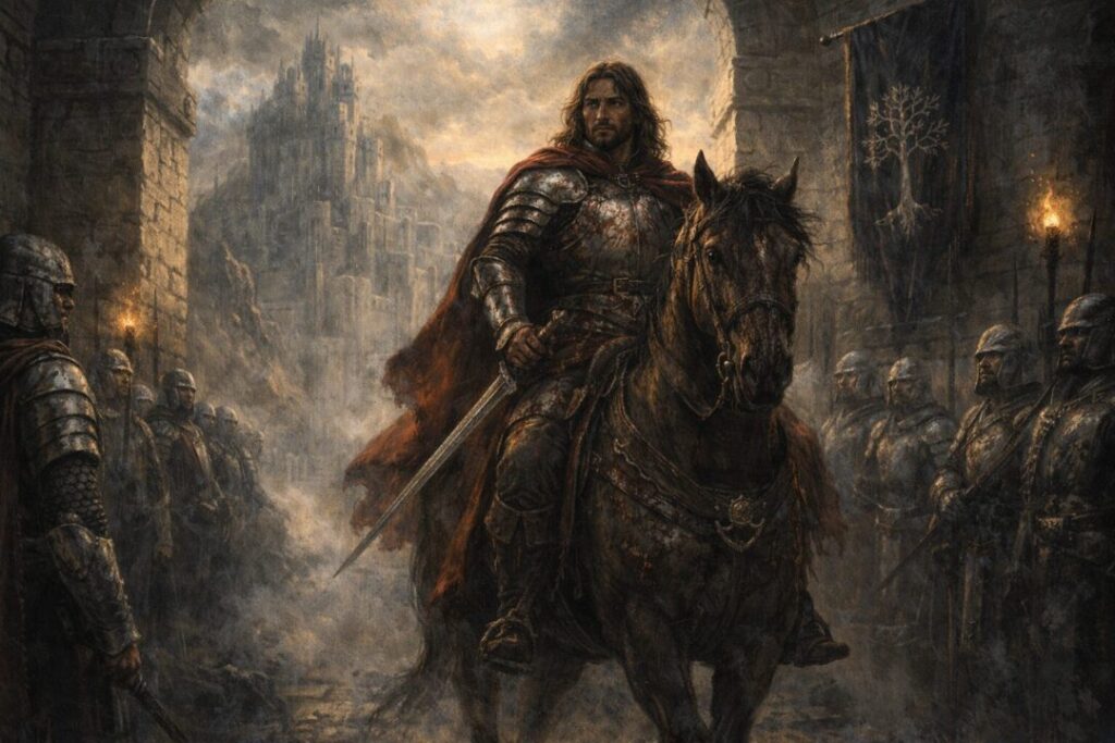 Boromir returns to Minas Tirith