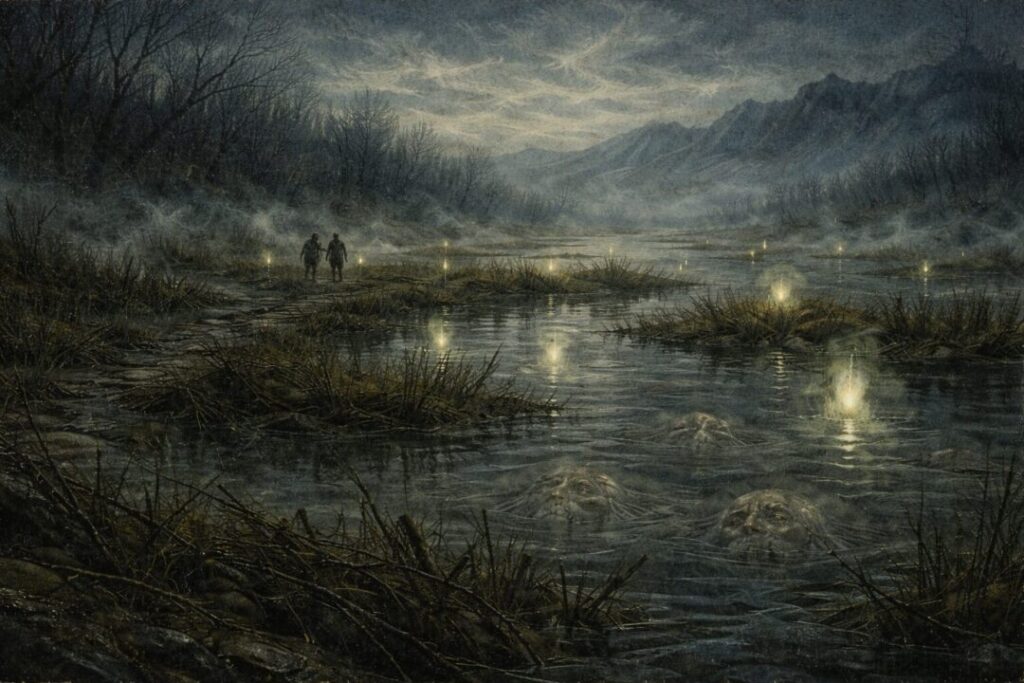 Dead marshes landscape