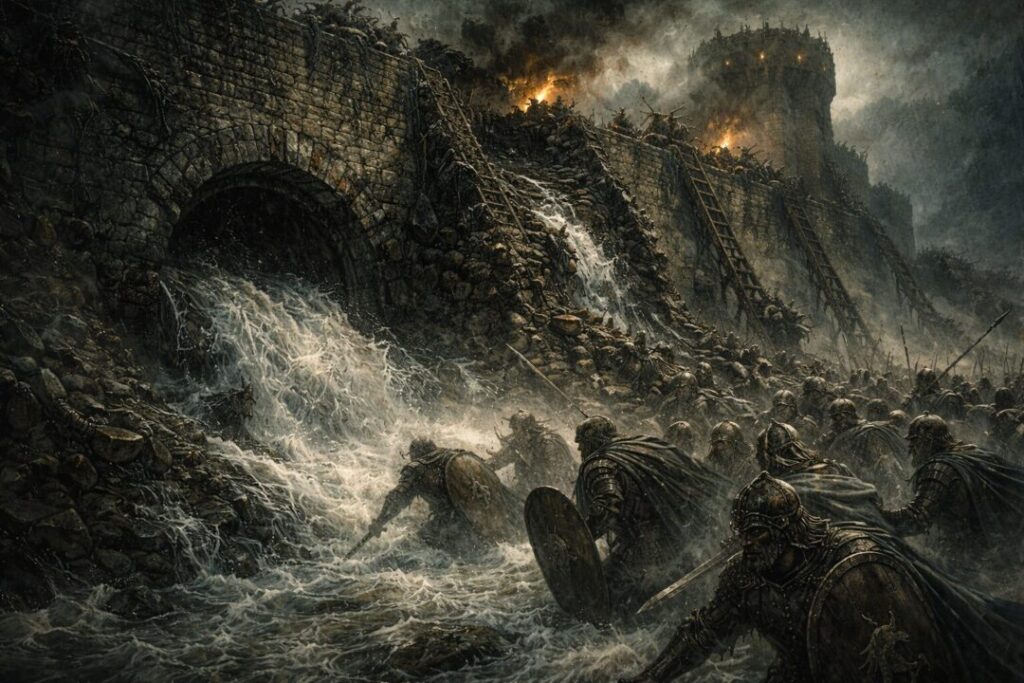 Deeping wall breached