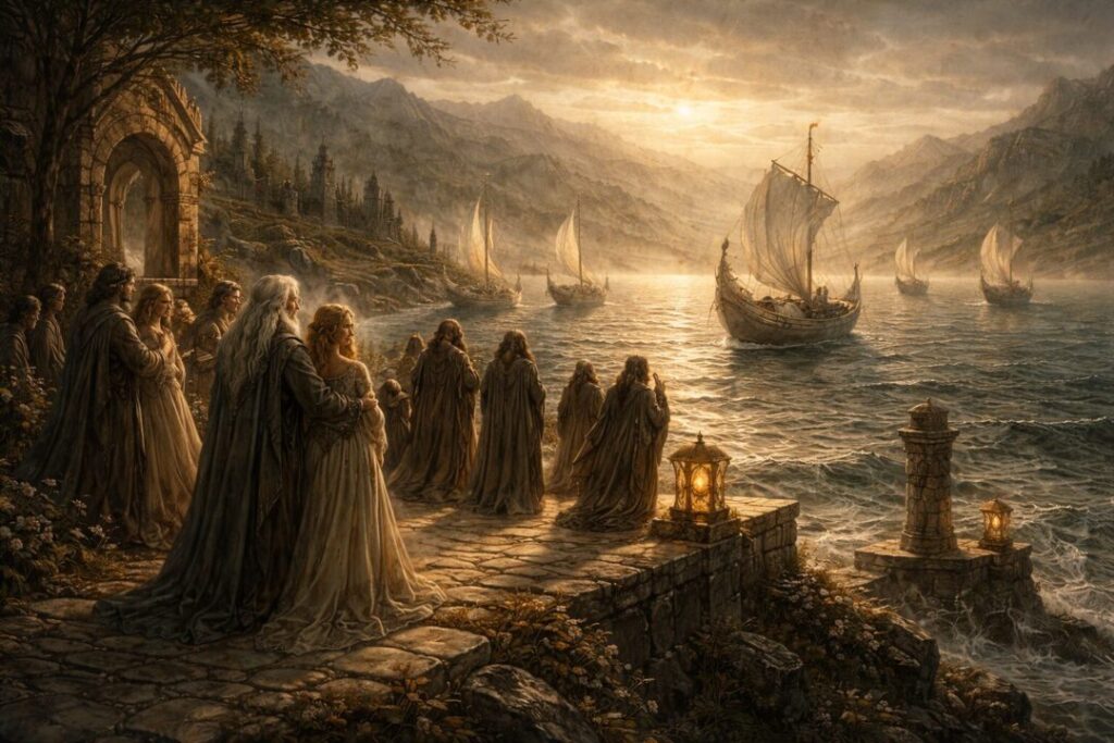 Elves leaving Middle Earth