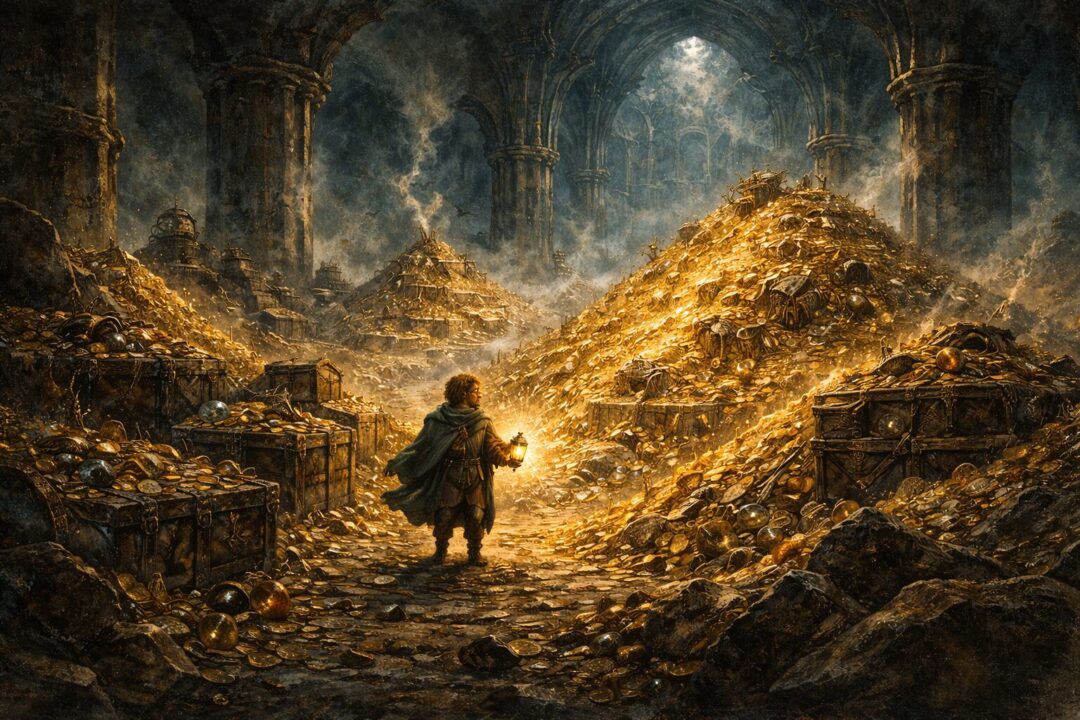 Erebor dragon hoard Bilbo share