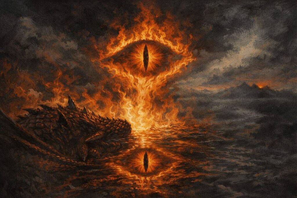 Eye of Sauron dragon fire