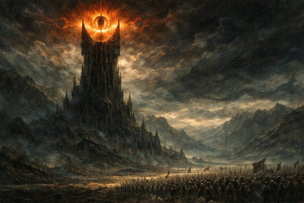 Eye of Sauron watching west