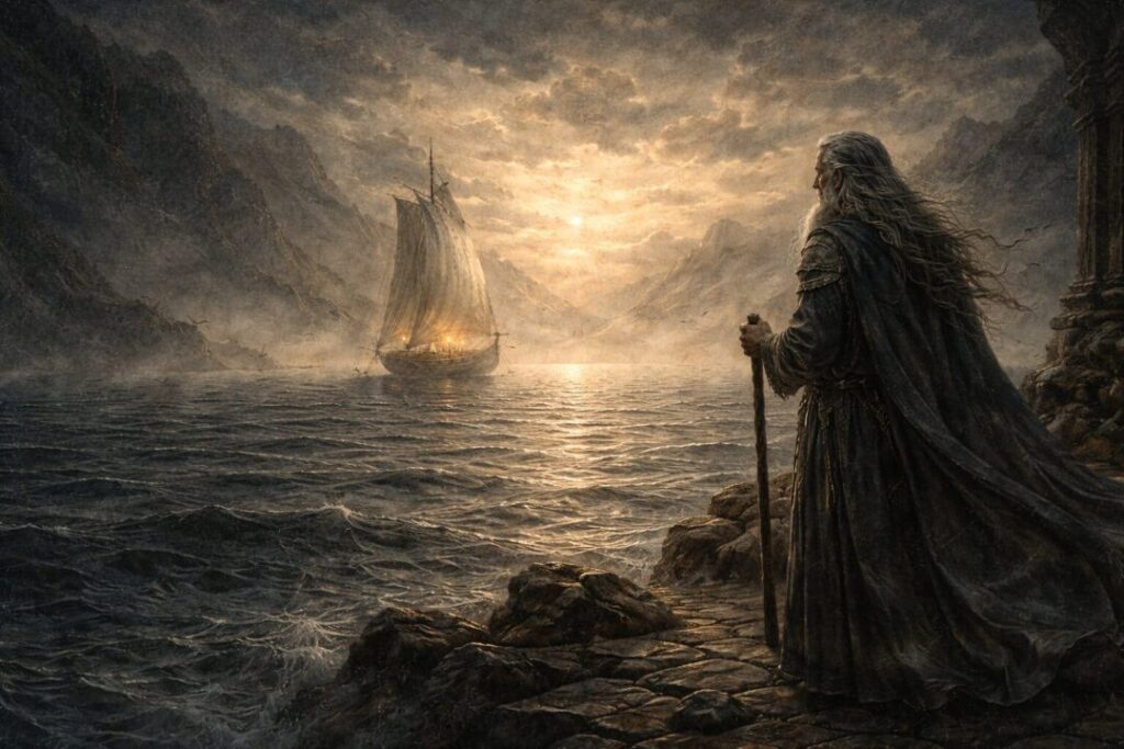 Final journey west Cirdan