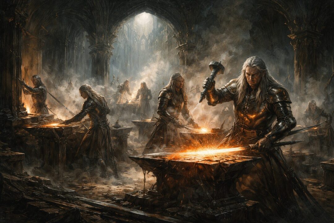 First age Elven sword forging