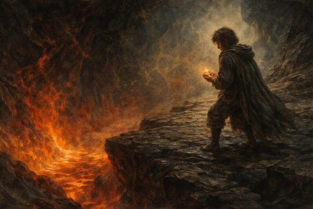 Frodo claims the Ring