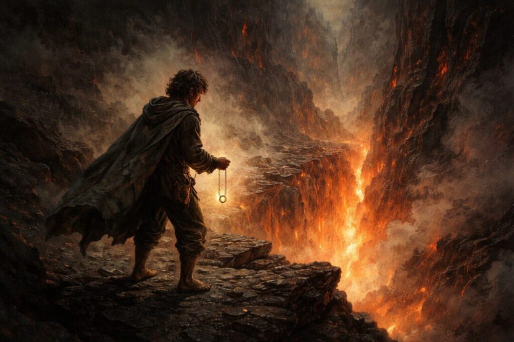 Frodo crack of Doom