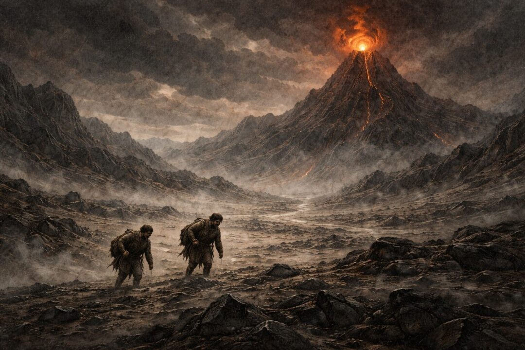 Frodo Sam Mordor Mount Doom