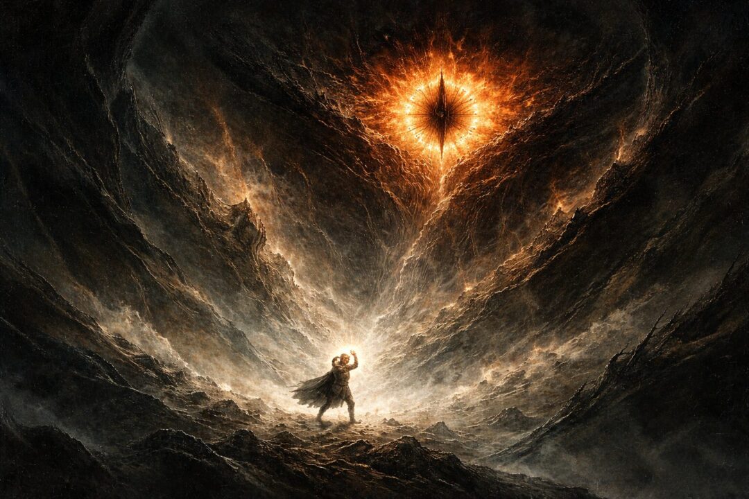 Frodo vs Sauron unseen world
