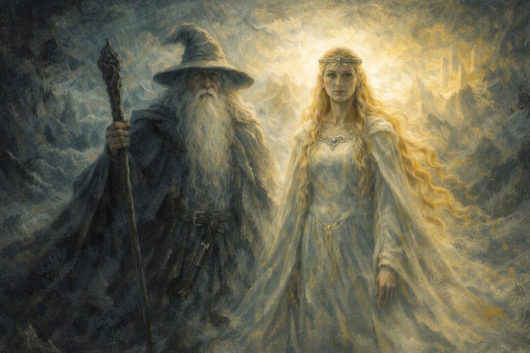 Gandalf and Galadriel Elder days connection