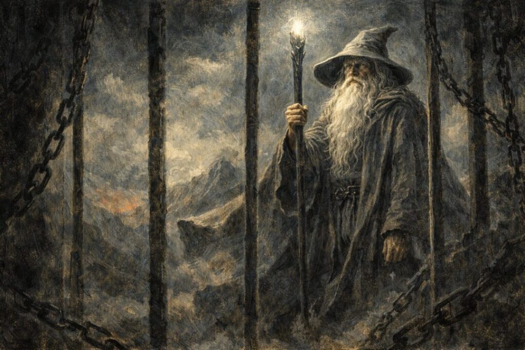 Gandalf refuses Saruman