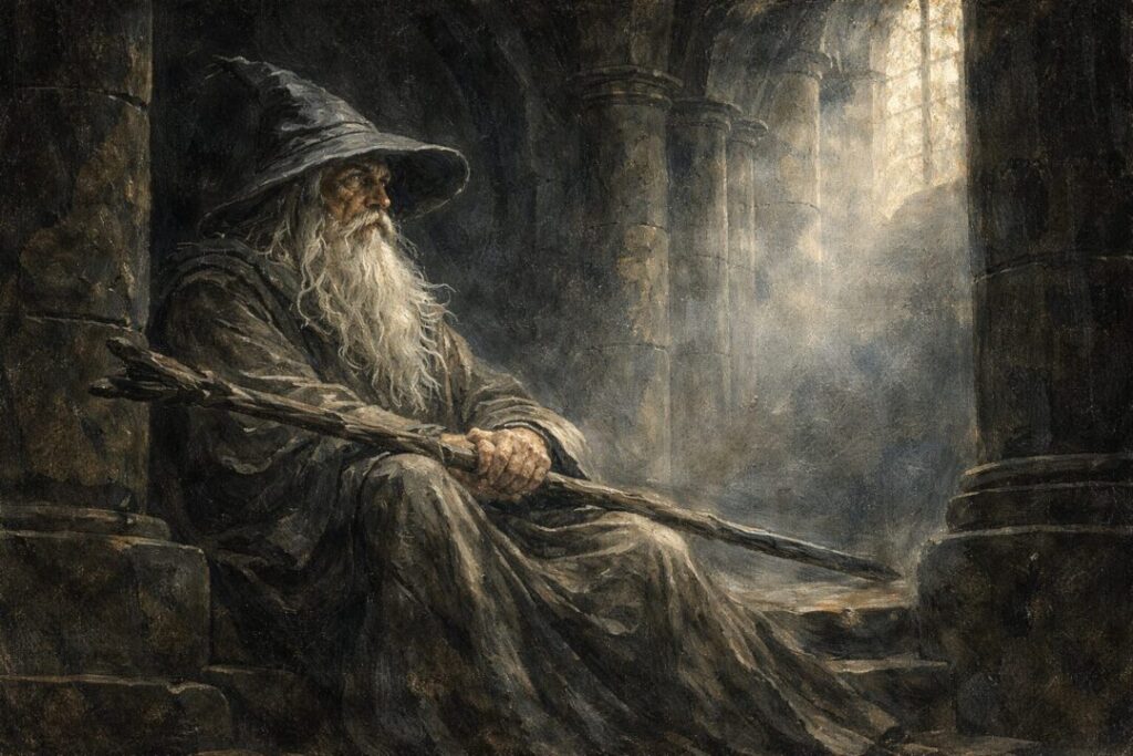 Gandalf silence in Orthanc