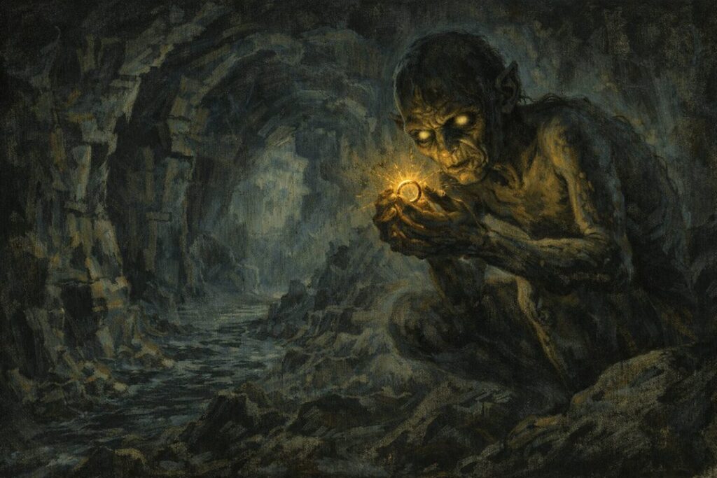 Gollum Misty Mountains Ring corruption