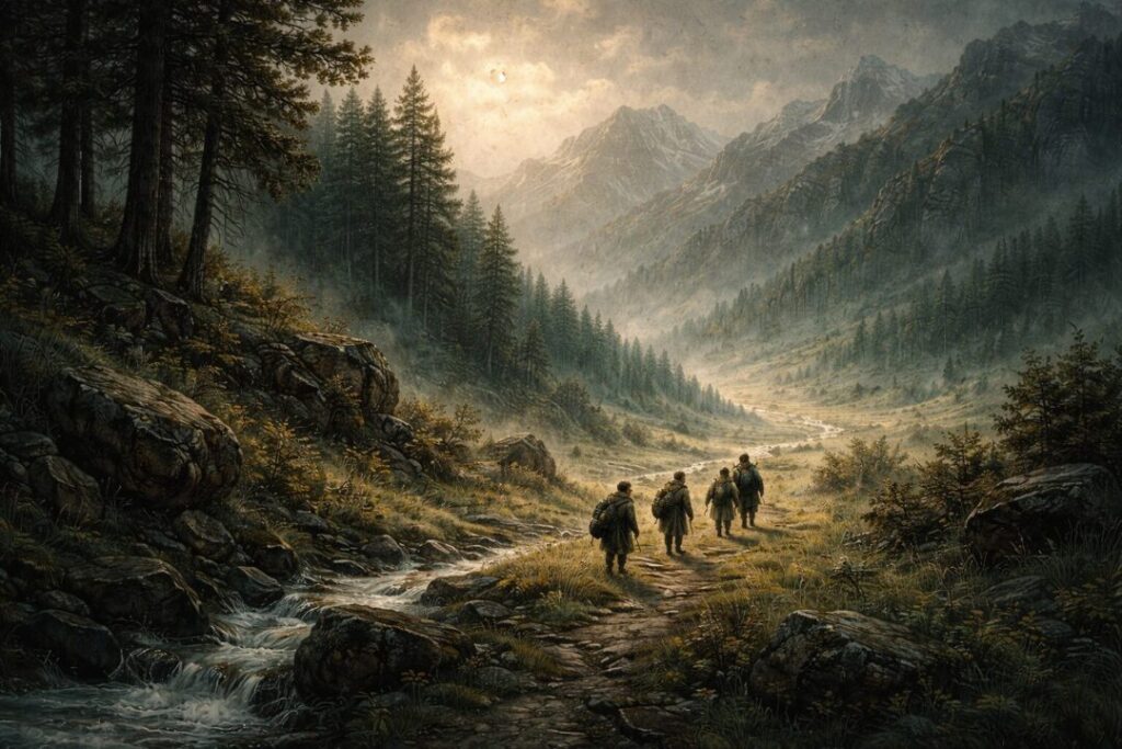 Hobbits unnoticed journey