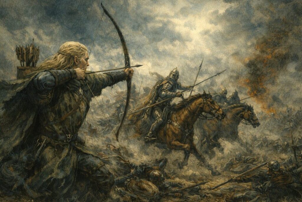 Legolas Rohirrim battle