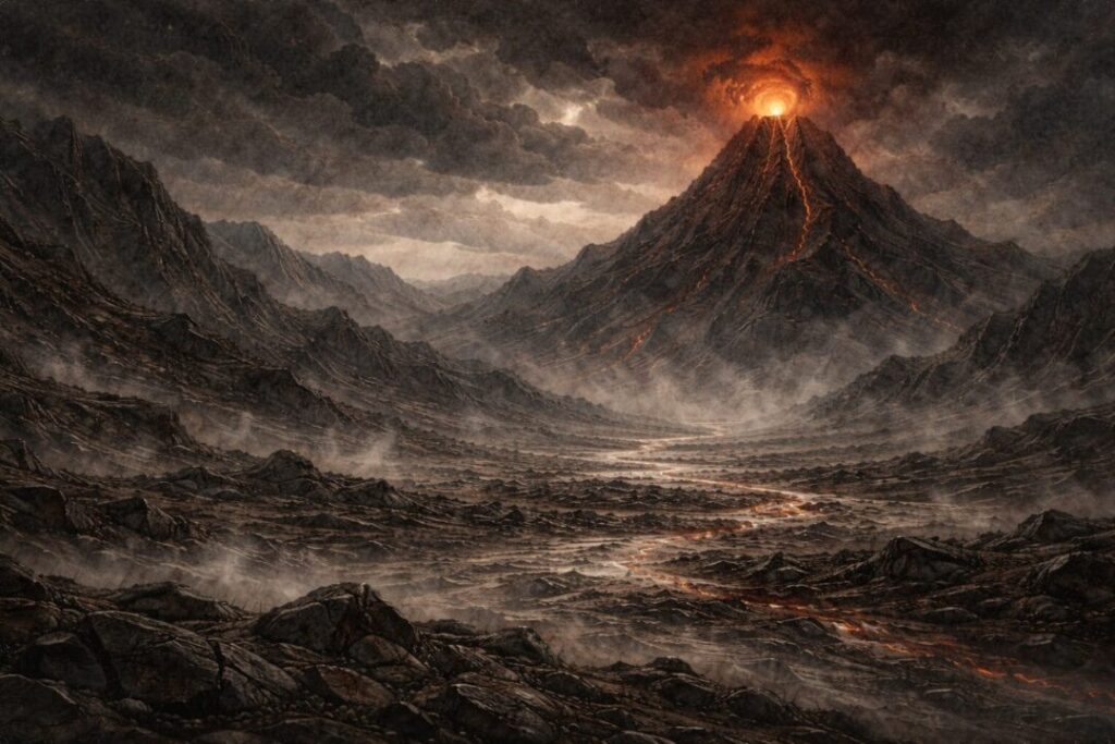 Mount Doom unguarded Sauron
