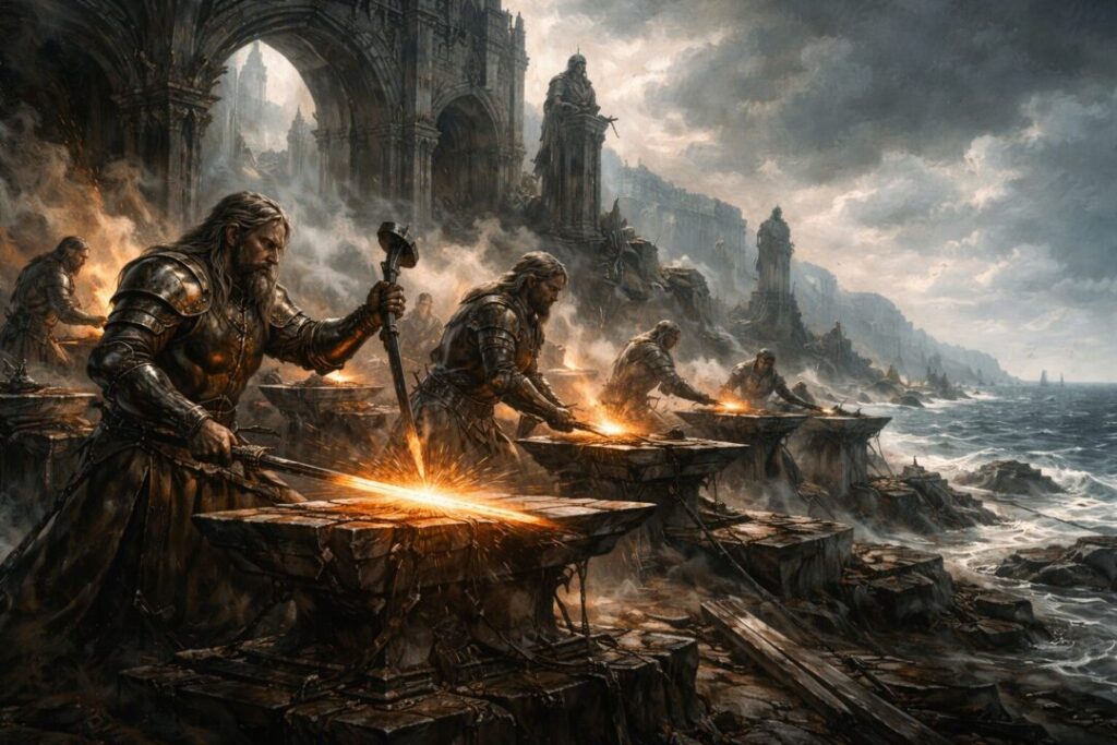 Numenorean steel weapons of the second age