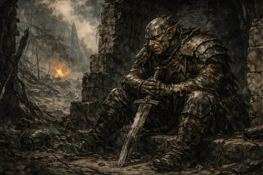 Orc solitary moment