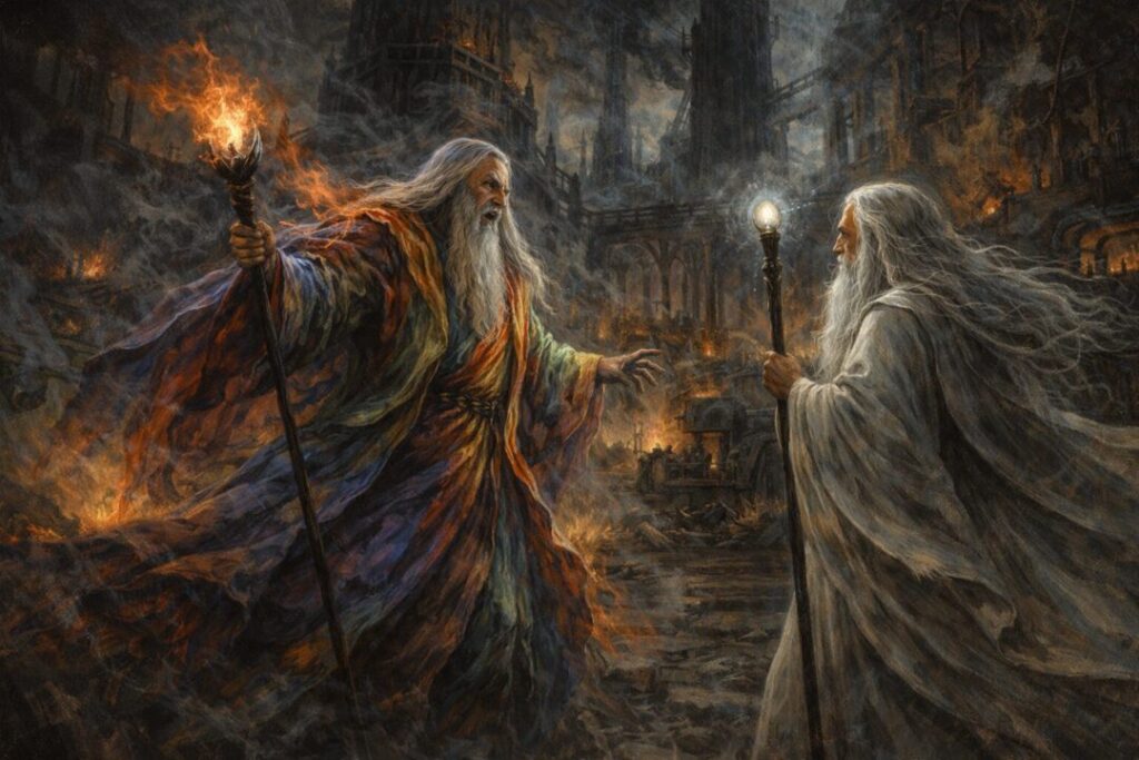 Saruman fall of the white wizard