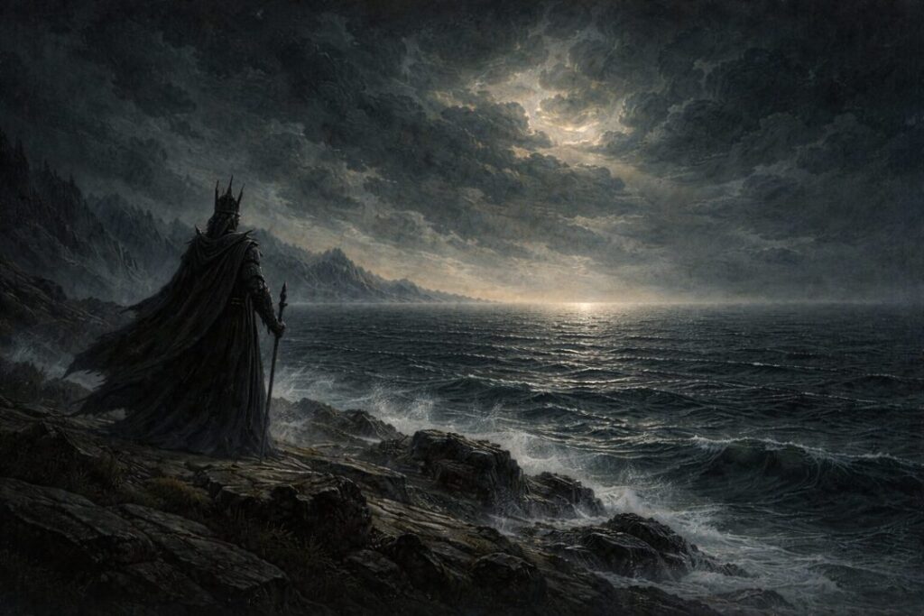 Sauron cannot enter undying lands