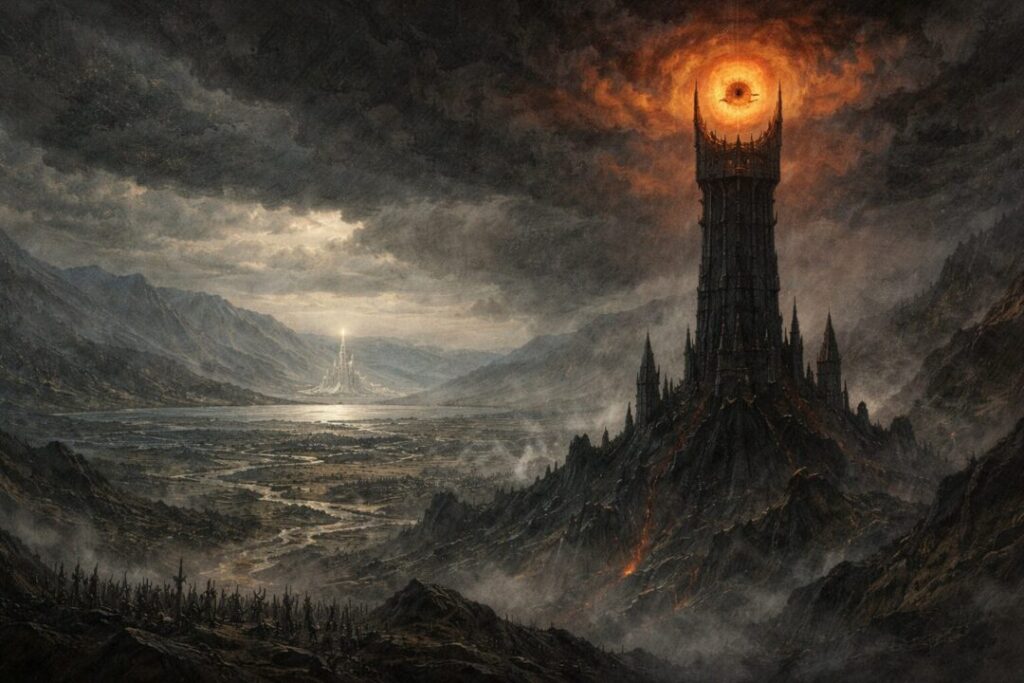 Sauron Eye Watching Gondor