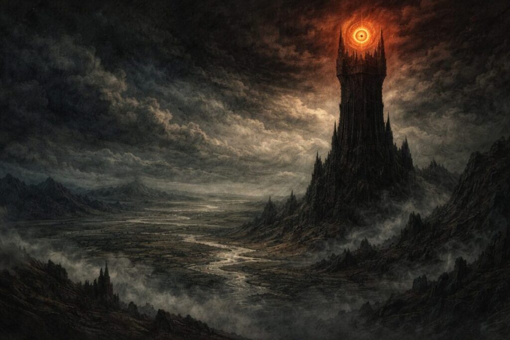 Sauron eye watching