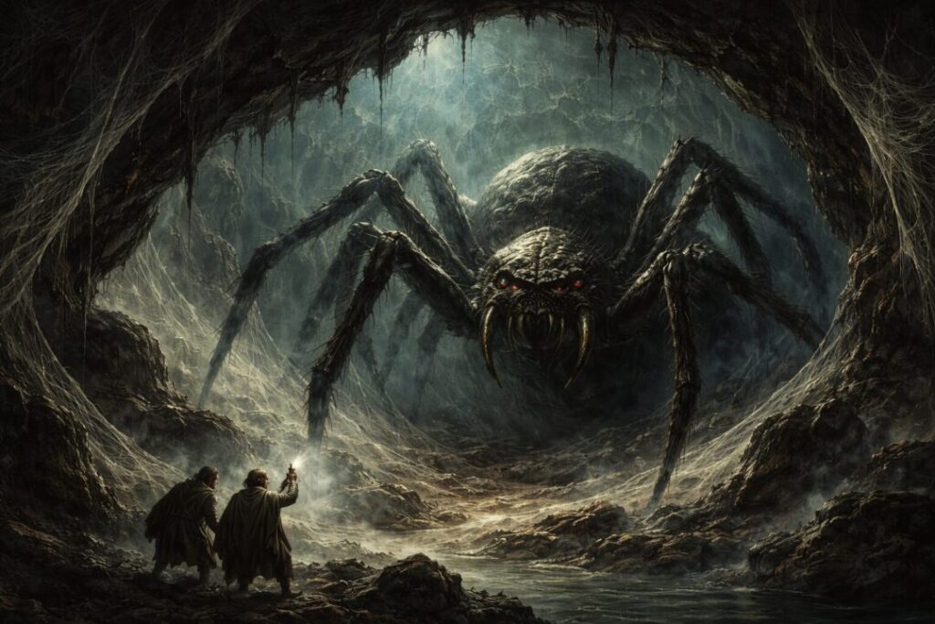 Shelob lair Cirith Ungol