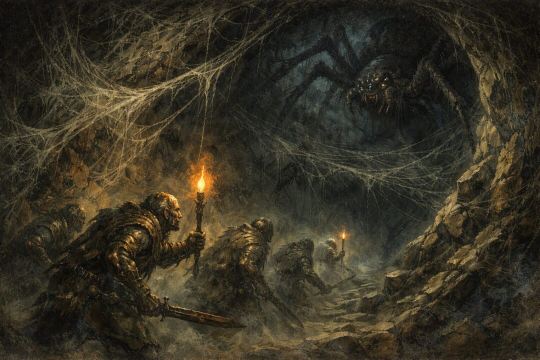 Shelob and orcs