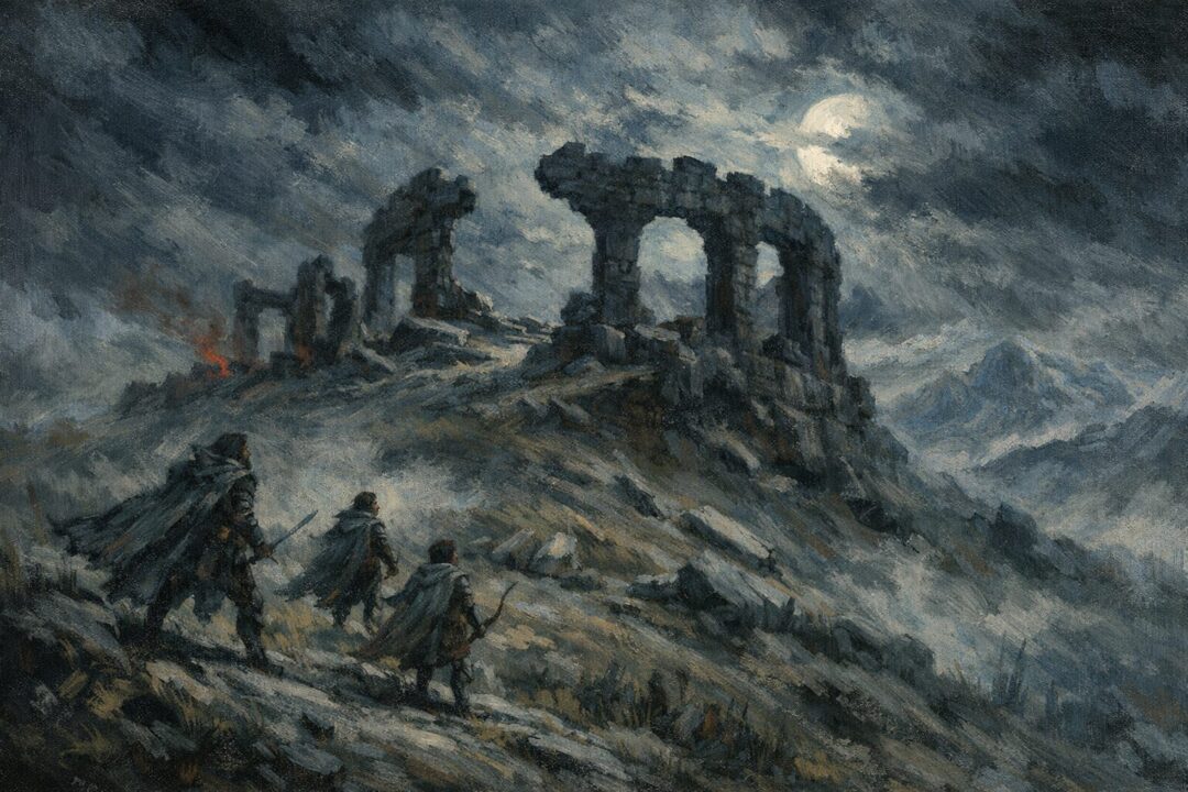Weathertop ruins in the Middle Earth