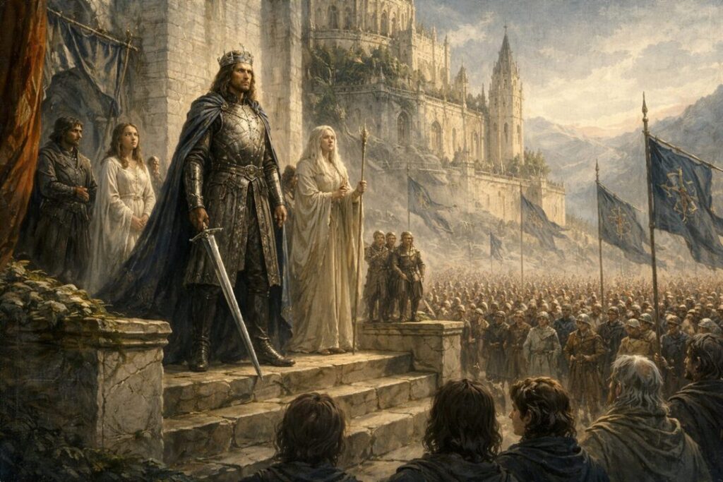 Aragorn crowned King of fourth age