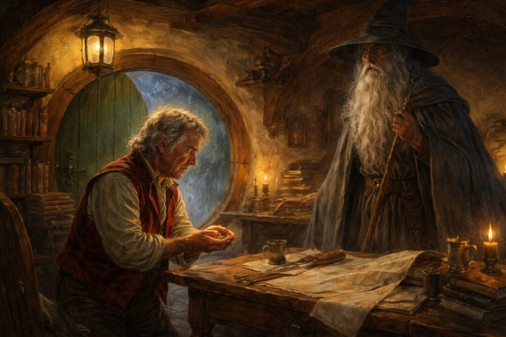 Bilbo refuses One ring