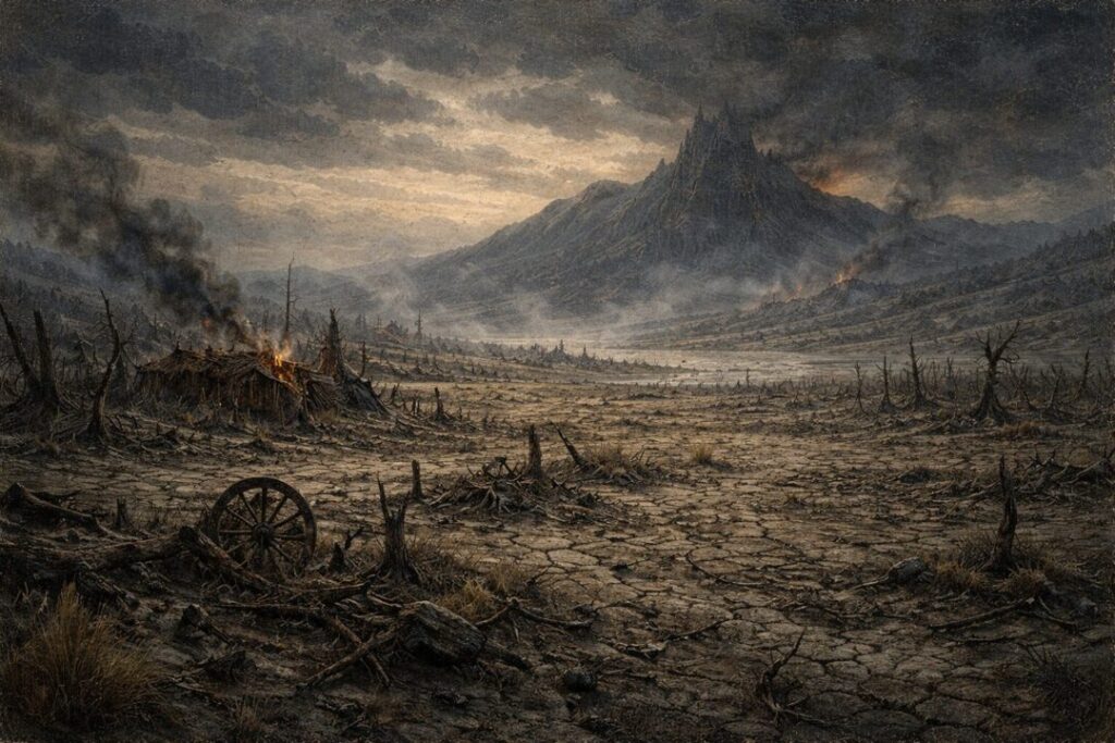 Brown lands Sauron devastation