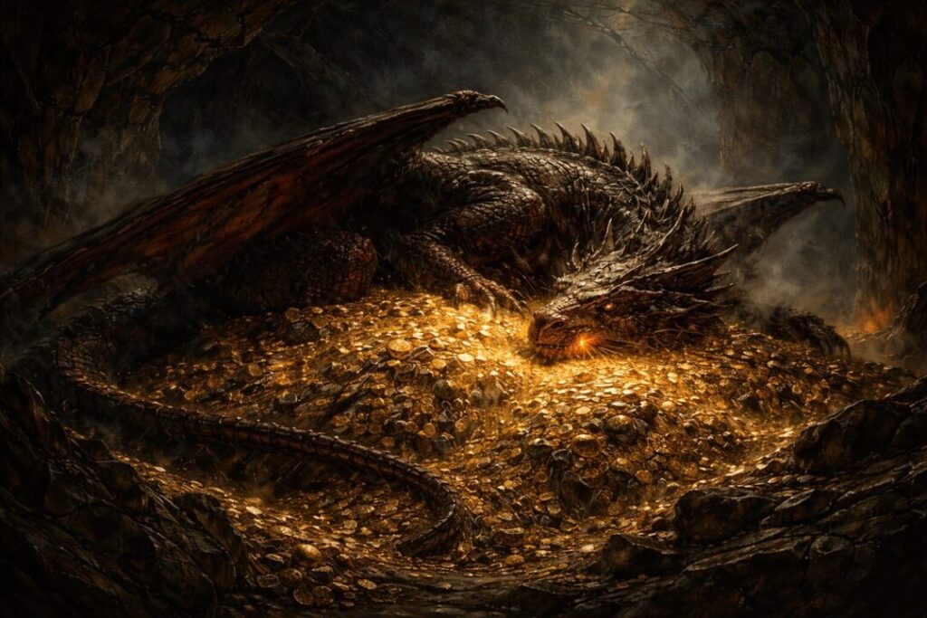 Dragon hoard rings of power