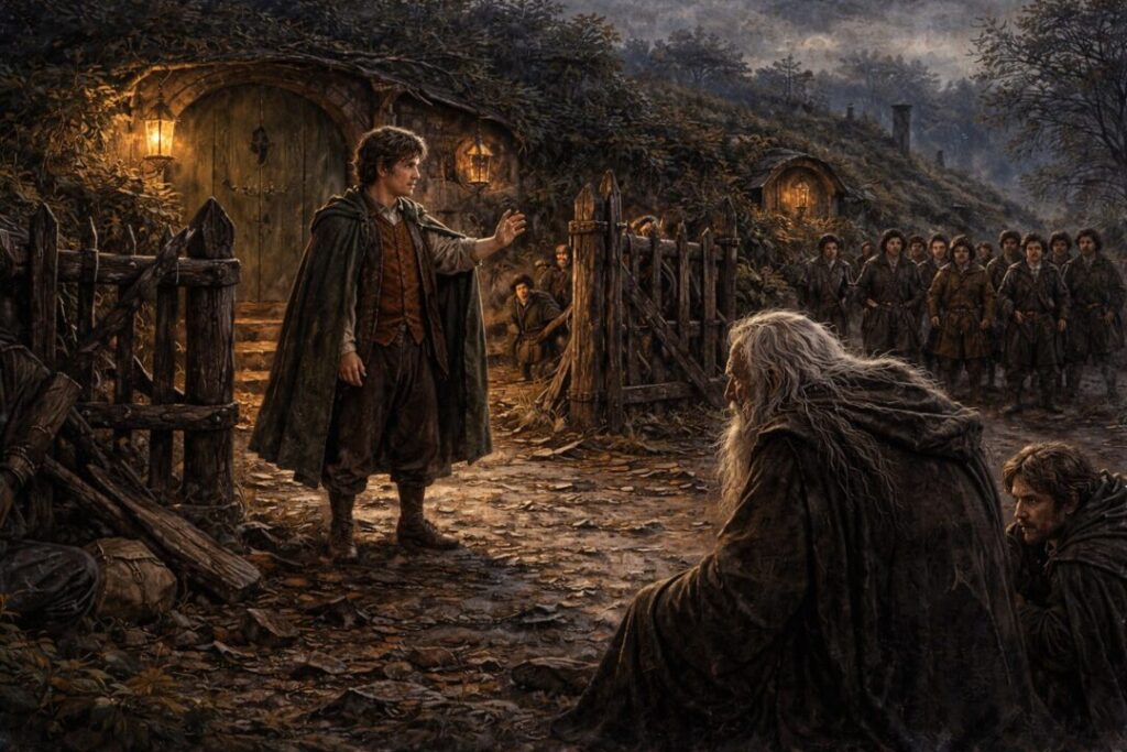 Frodo Saruman Bag End