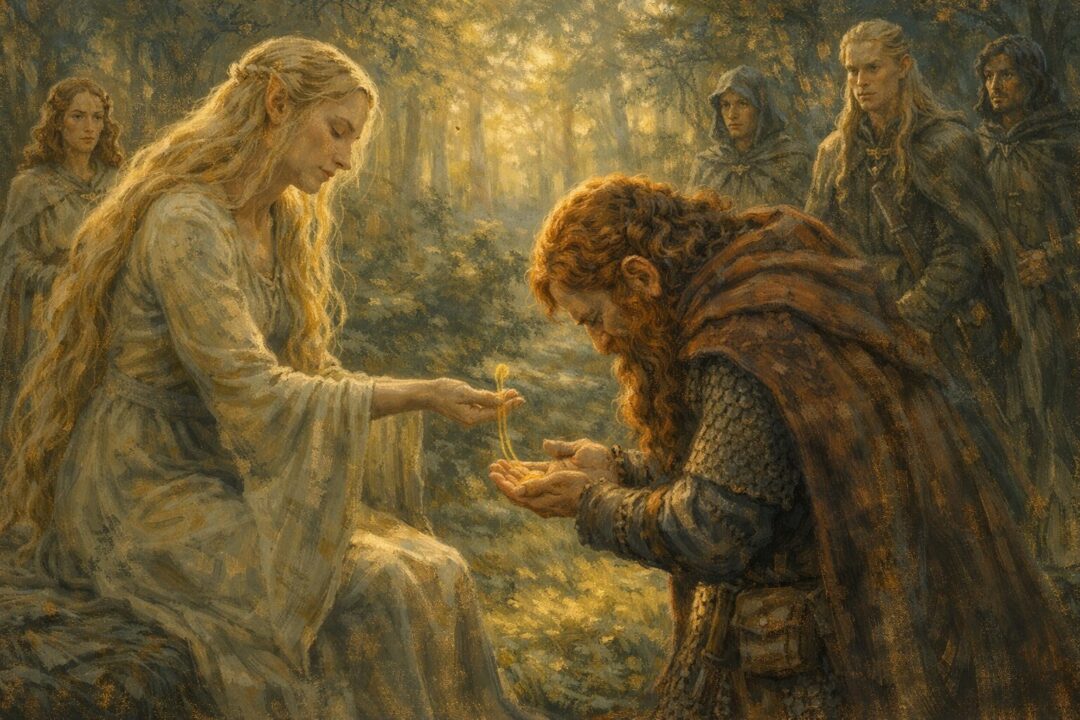 Galadriel gift three golden hairs